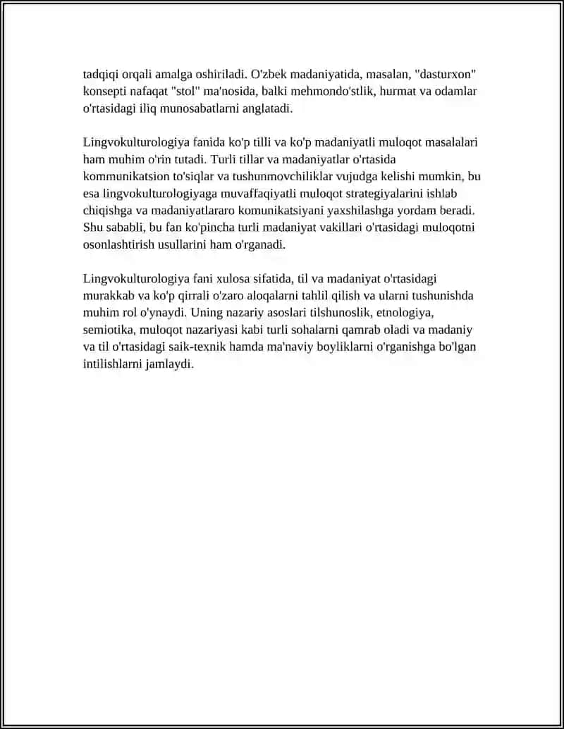 LINGVOKULTUROLOGIYA VA MADANIY KONSEPTLAR 4