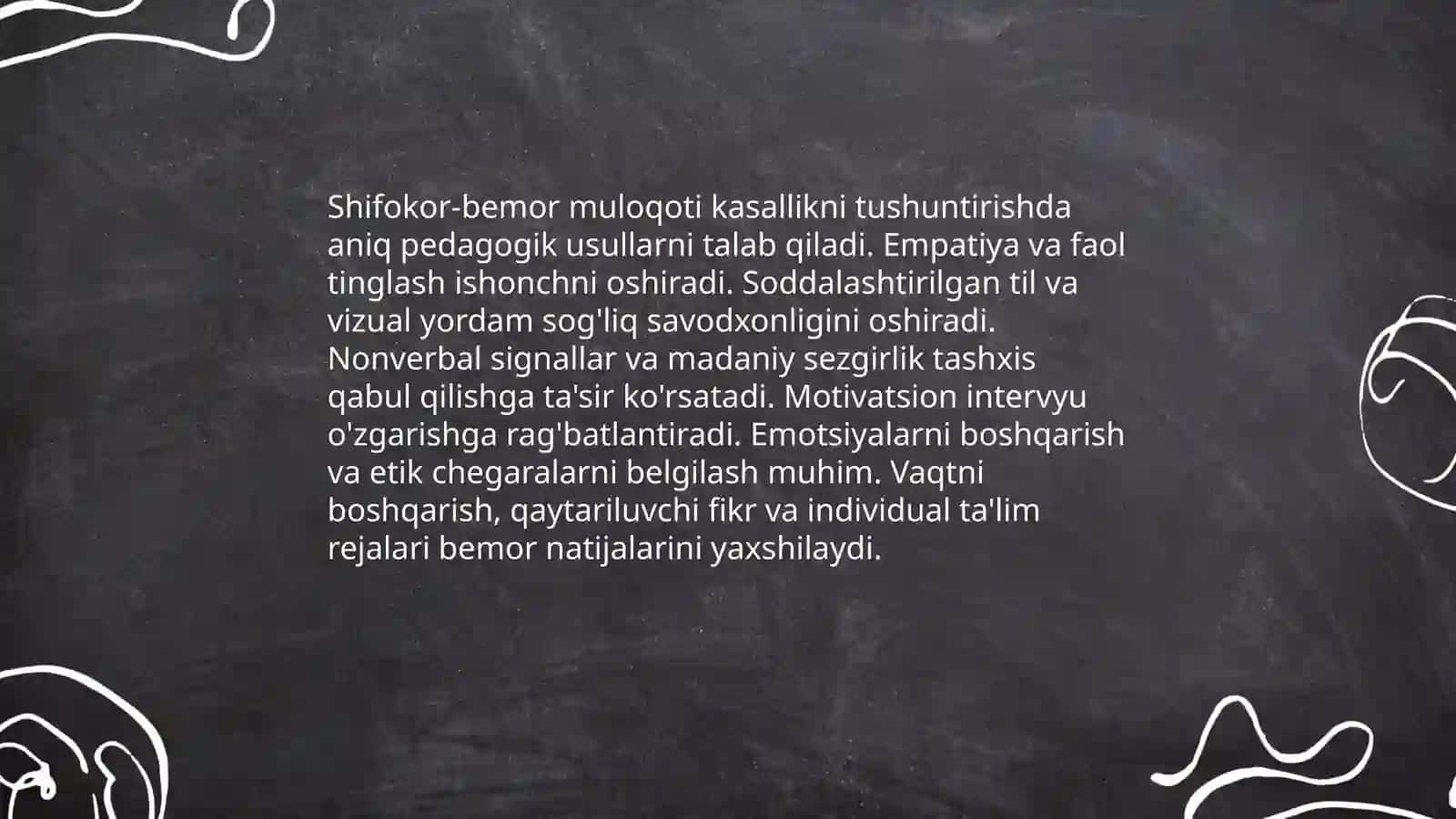Tibbiyotda psixologiyasi va pedagogik bilimlarni oʻrni va ahamyati 4