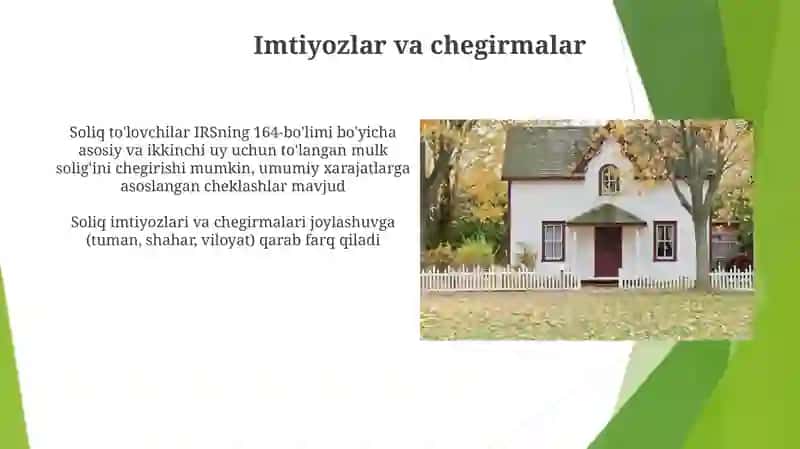 Yer va mol- mulk solig’i 4