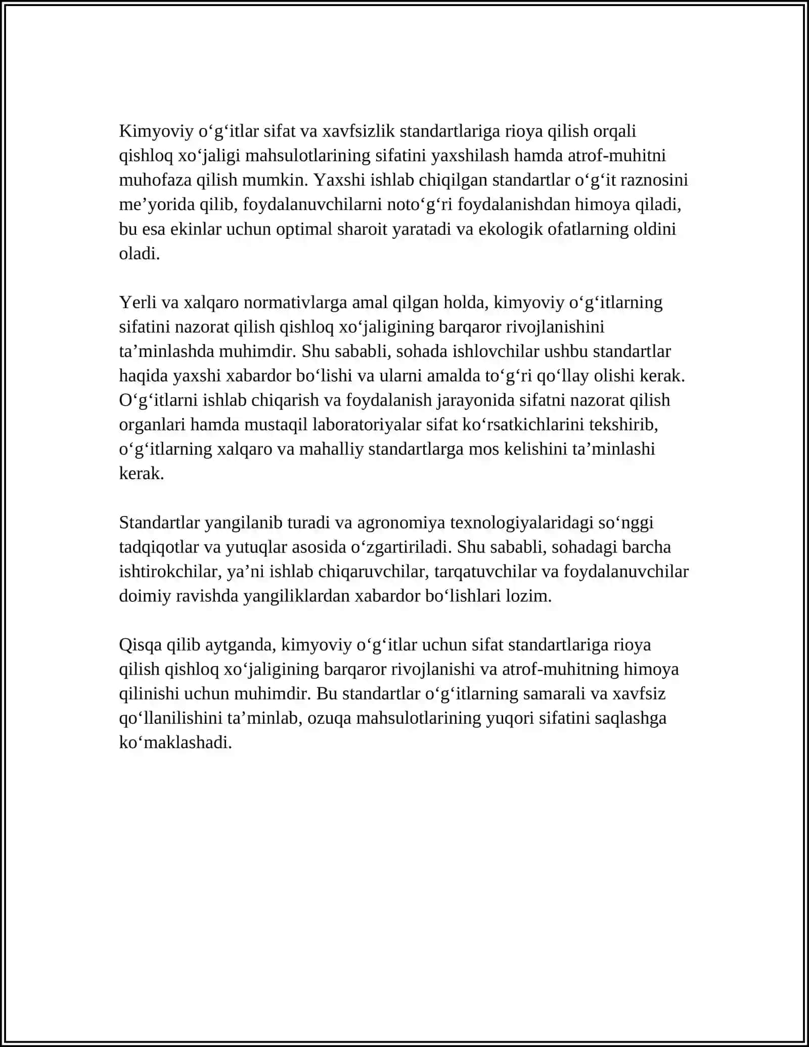 KIMYOVIY IPLARNING SIFATINI BELGILOVCHI STANDARTLAR 4