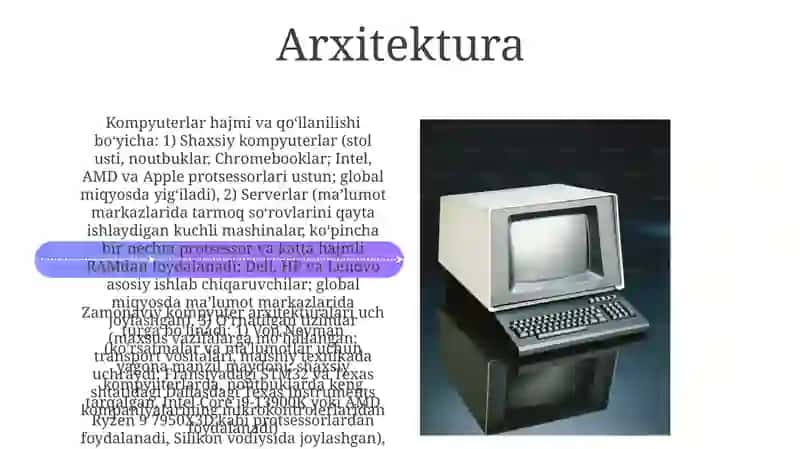 Zamonaviy kompyuterlar klassifikatsiyasi 4
