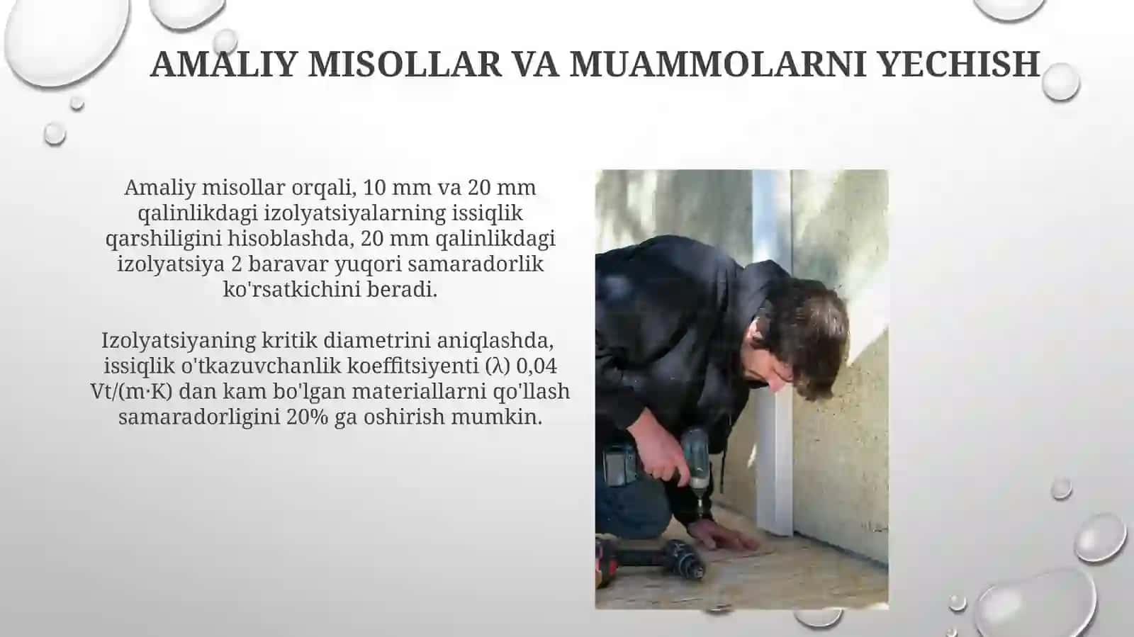 Izolyatsiyaning Kritik Diametrini Aniqlash 4