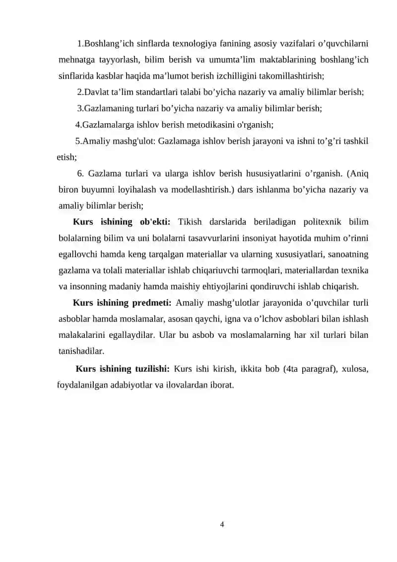QUROQ TIKISH TEXNIKASI (ANIQ BIRON BUYUMNI LOYIHALASH VA MODELLASHTIRISH) 4
