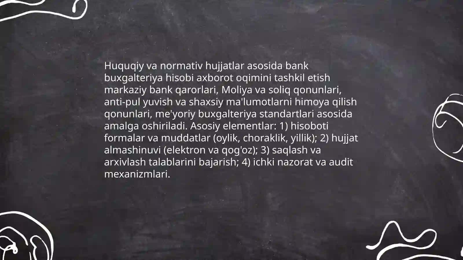 Bank buxgalteriya hisobida axborot oqimlarini tashkil etish 4
