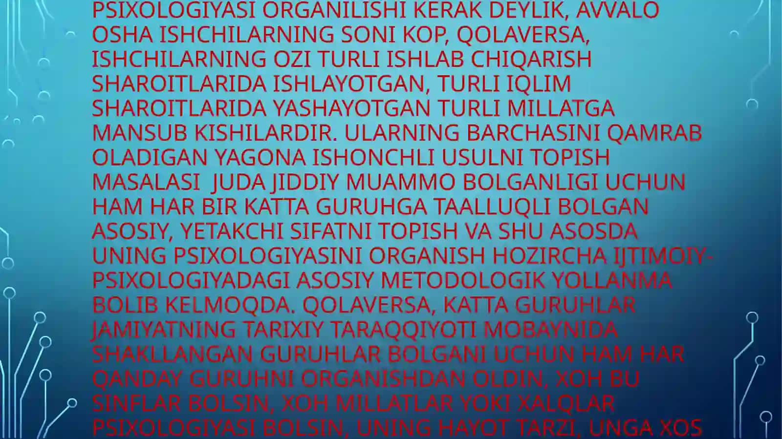 Katta guruhlar va omma psixologiyasi 4