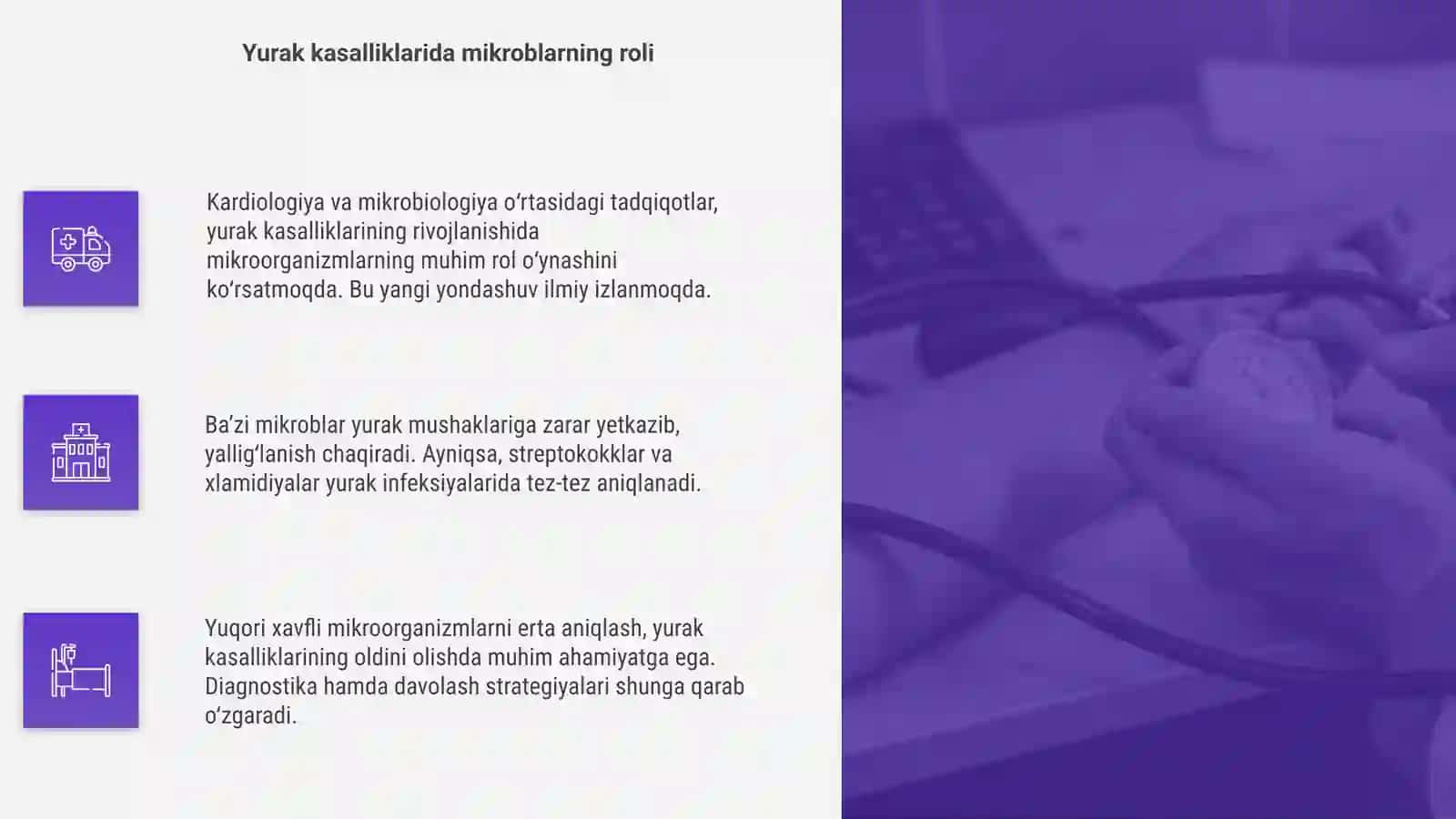 Kardiologiya va mikroorganizmlarning o'zaro bog‘liqligi 4