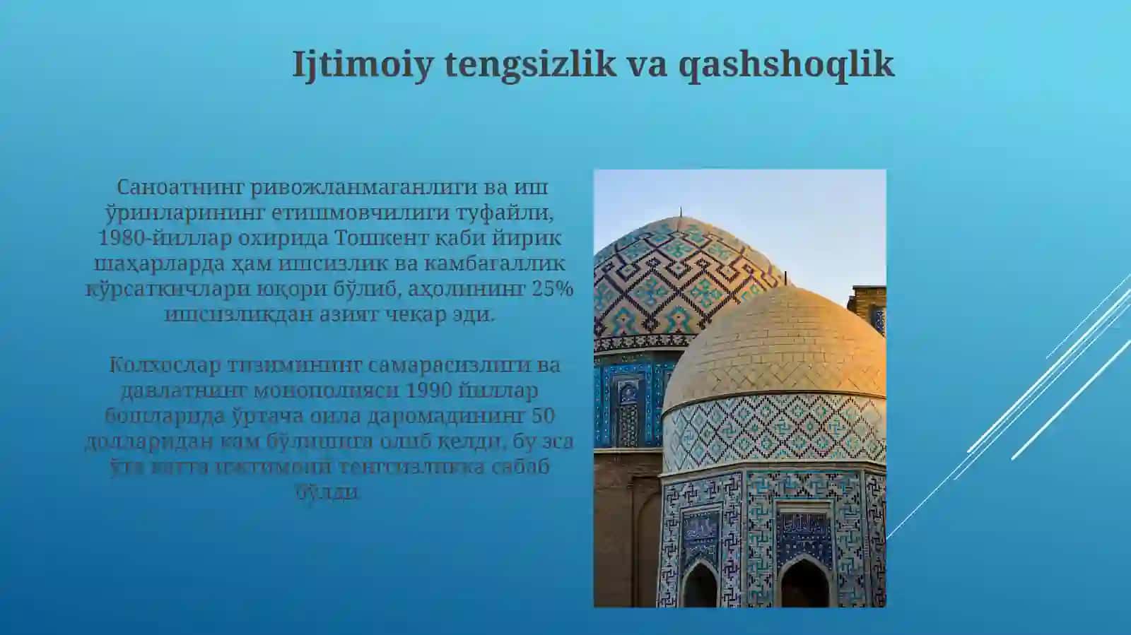 Mustaqillikka erishisharafasida O'zbekiston ijtimoiy-siyosiy o'zgarishlar 4
