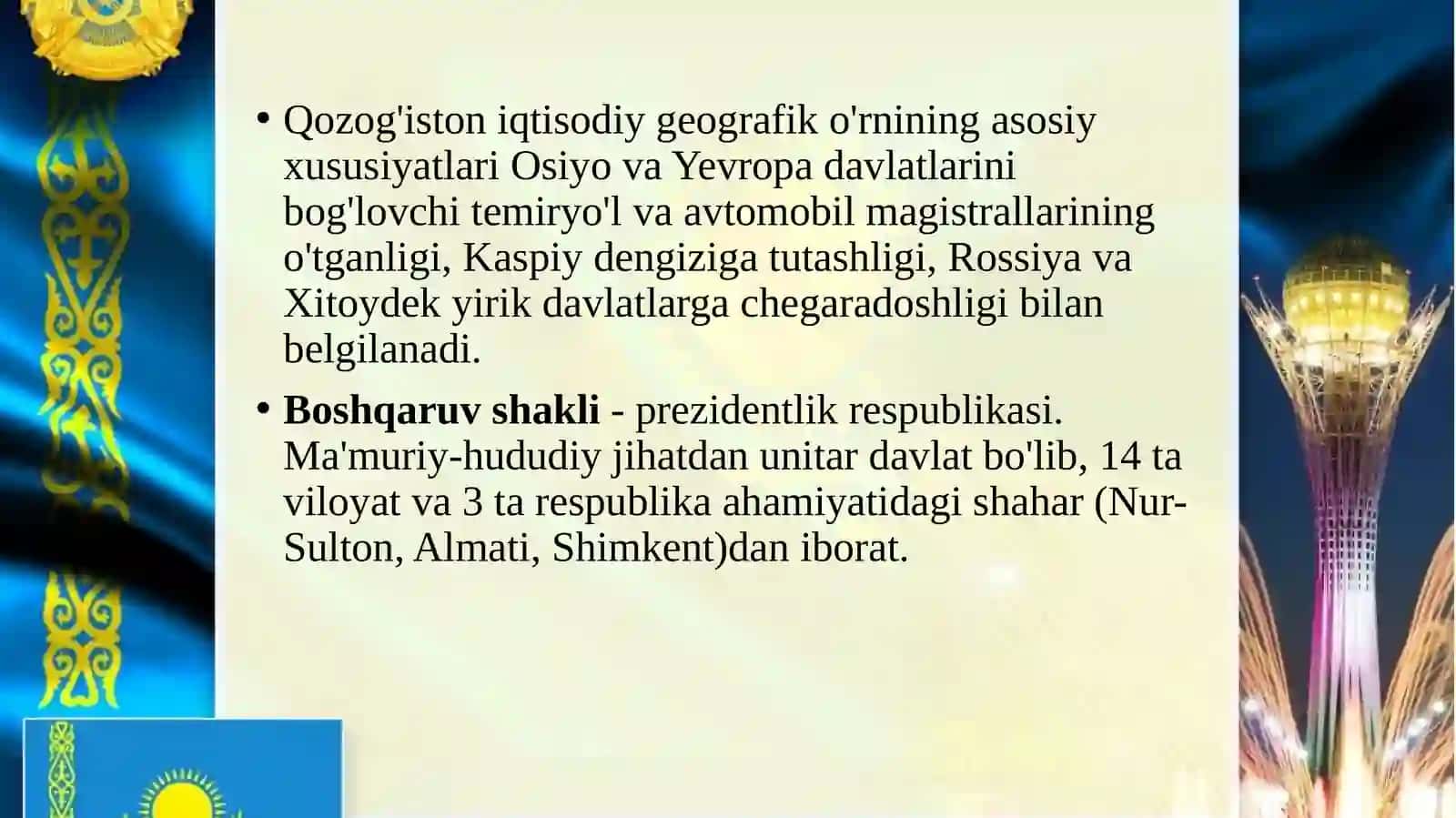 Qozog‘iston Respublikasi 4
