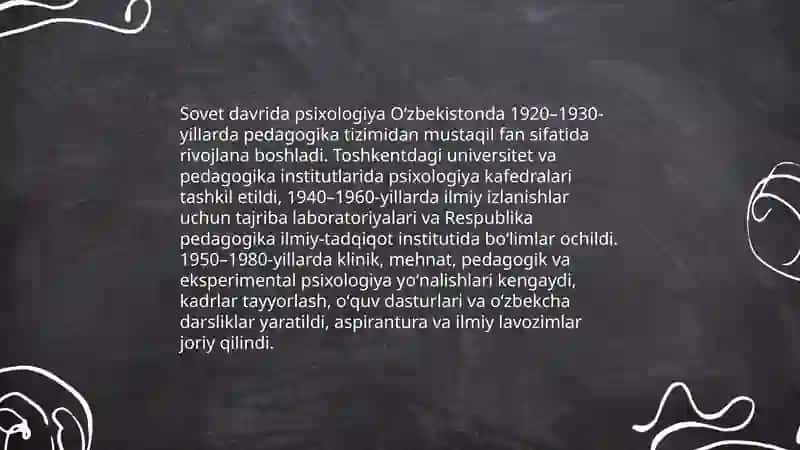 O'zbekistonda psixologiya fanining rivojlanish tarixi 4