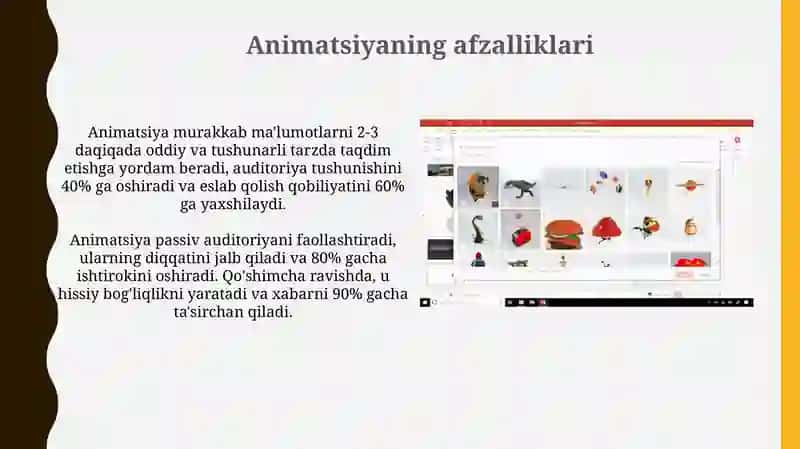 Taqdimot dasturlaridan foydalanib animatsion taqdimot yaratish 4