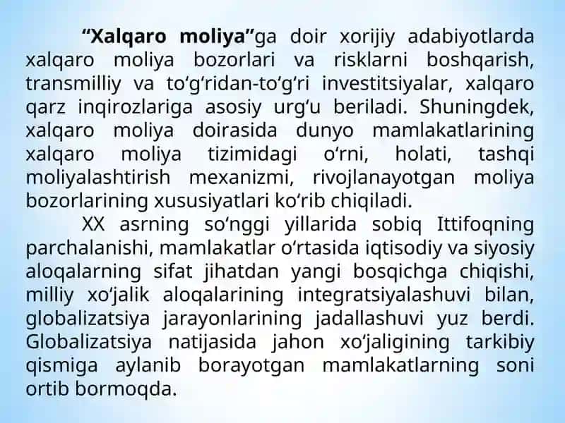 Xalqaro moliya 4