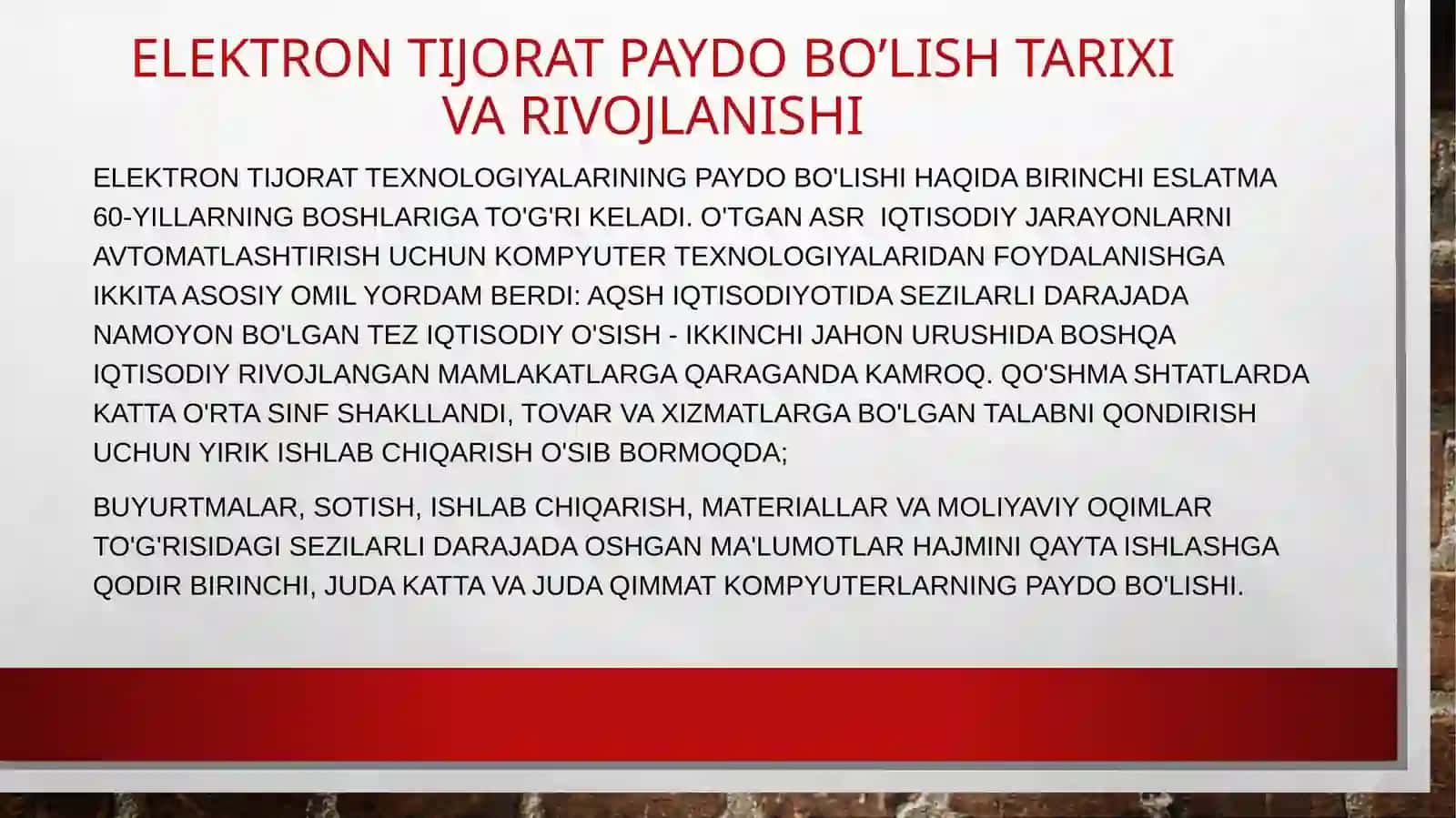 ELEKTRON TIJORATDAN FOYDALANISHNING XORIJIY TAJRIBASI 4