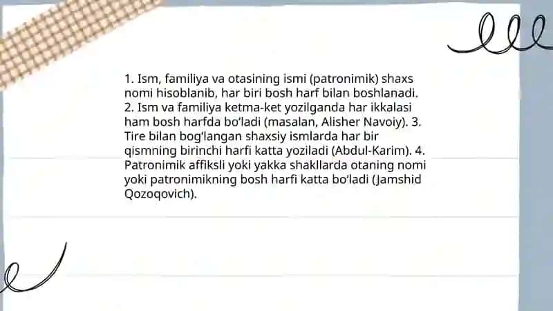 Bosh harflar imlosi 4