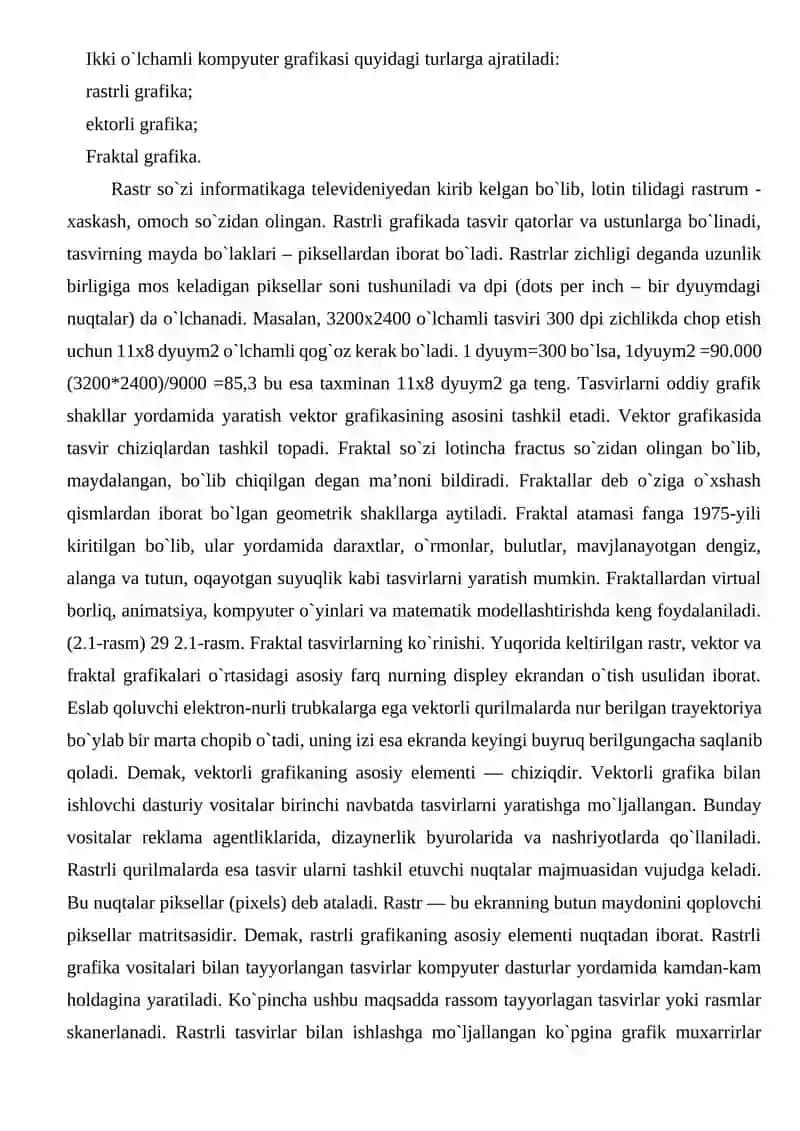 Informatika va axborot texnologiyalari fanidan Konsultatsiya 4