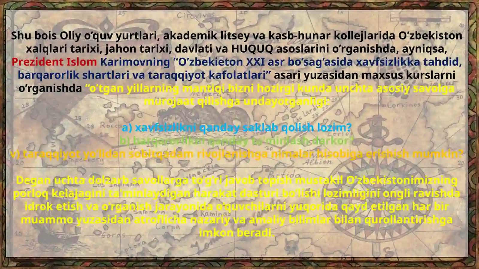 Ta’lim-tarbiyat tizimida tarix o‘rganishga integratsion yondoshish 4