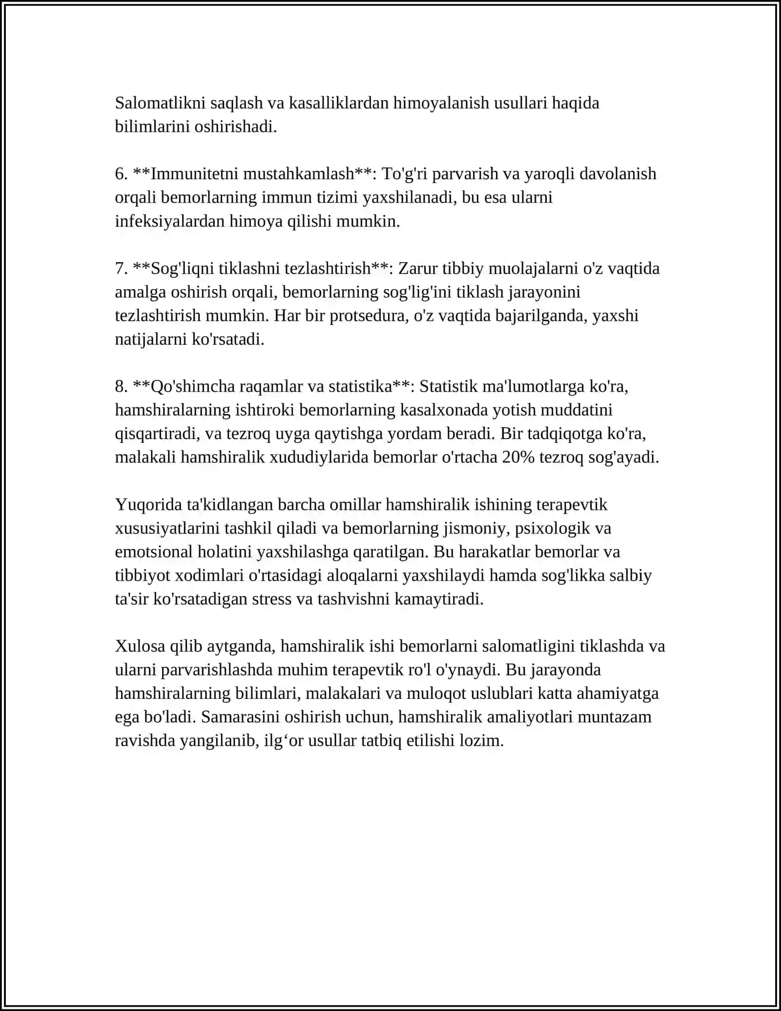 O‘SMA VA BOSHQA KASALLIKLARNI NUR TERAPIYASI 4