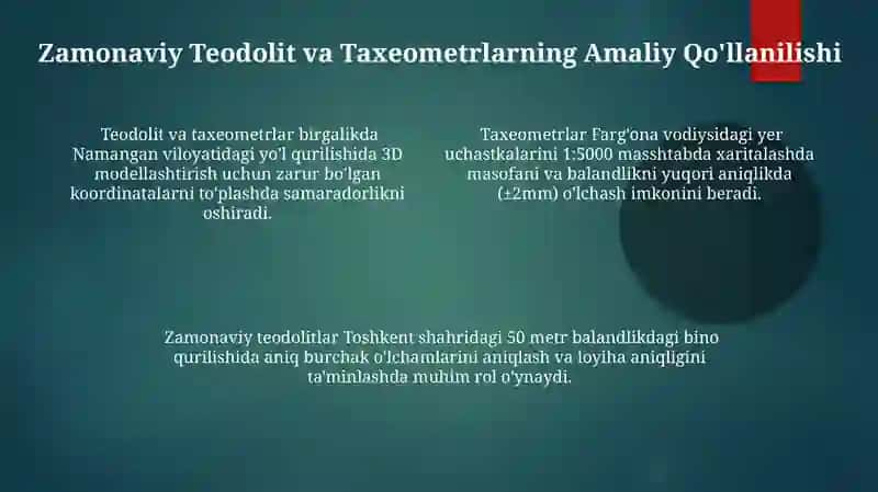 Zamonaviy teodalitlar va taxeometirlar 4