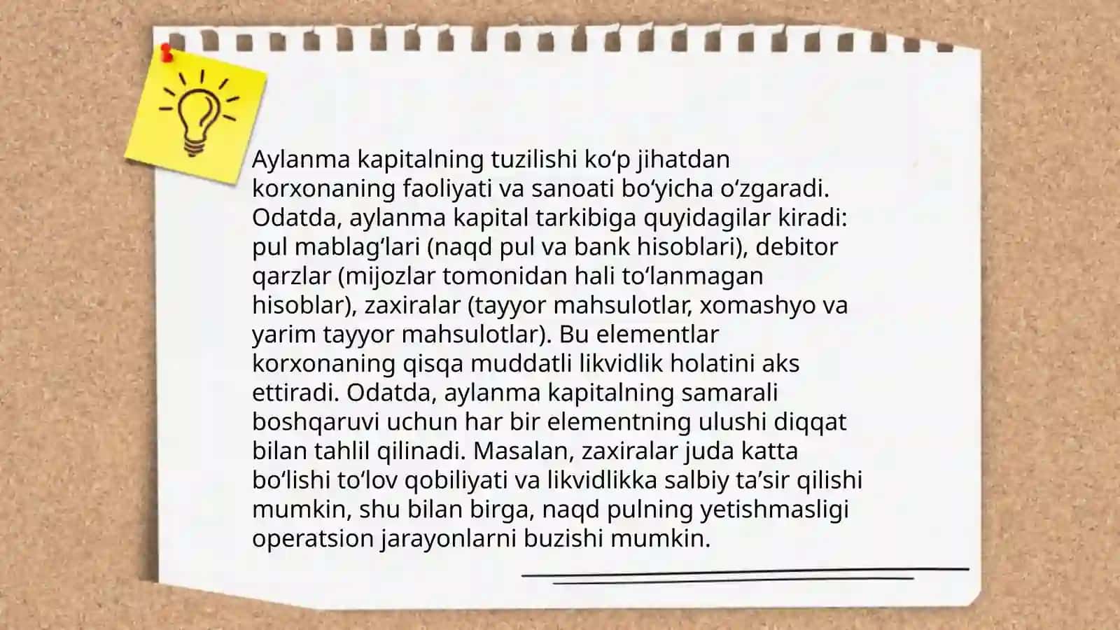 Xo'jalik yurituvchi subyektlarning asosiy va aylanma kapitalining doiraviy aylanishini moliyaviy jihatlari 4