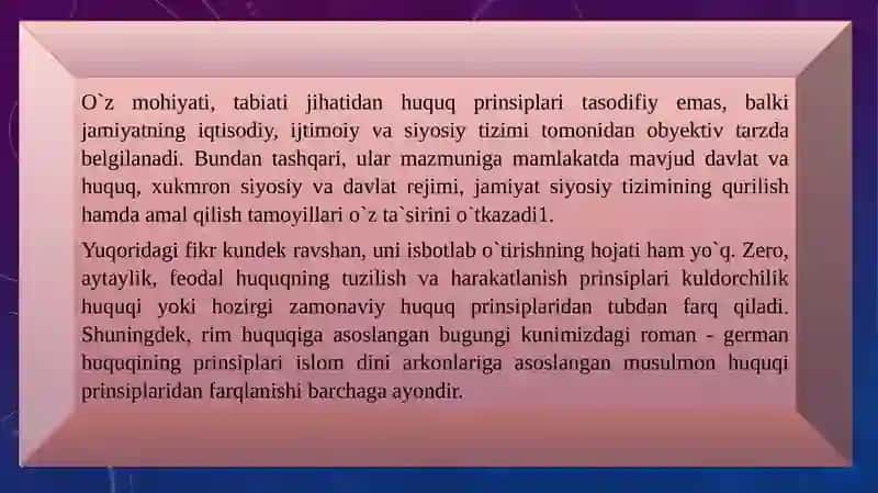 Huquq Prinsiplari va Funksiyalari 4