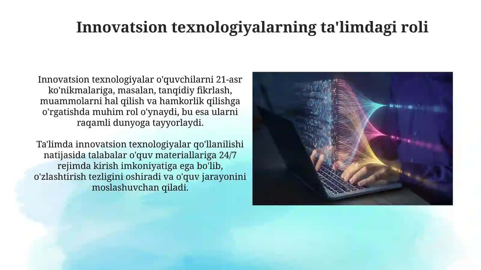 Innovatsion texnologiyalar taʼlim sifatini oshirish manbai sifatida 4