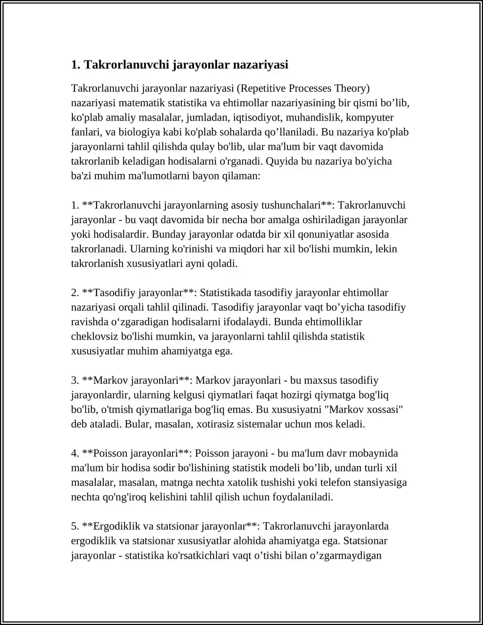 ICHMA- ICH JOYLASHGAN TAKRORLANUVCHI JARAYONLARNI TASHKIL ETISH 4