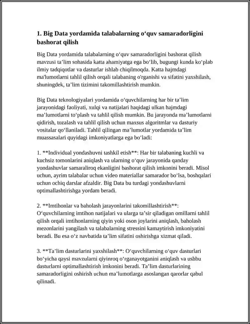 BIG DATA VA KATTA HAJMDAGI MA'LUMOTLARNI TAHLIL QILISHNING TA'LIMDAGI IMKONIYATLARI 4