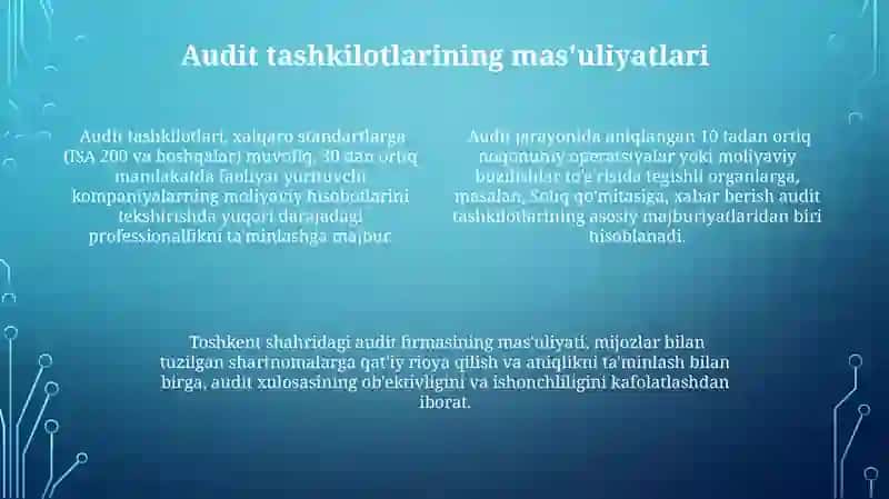 Auditorlik tashkilotlarining xuquqlari majburiyatlari va javobgarliklari 4
