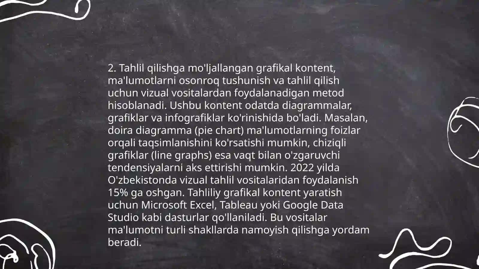 Taqqoslash, tahlil qilish va sintez tushunchalarini shakllanturishda foydalaniladigan ko'rgazmali qurollar tayyorlash 4