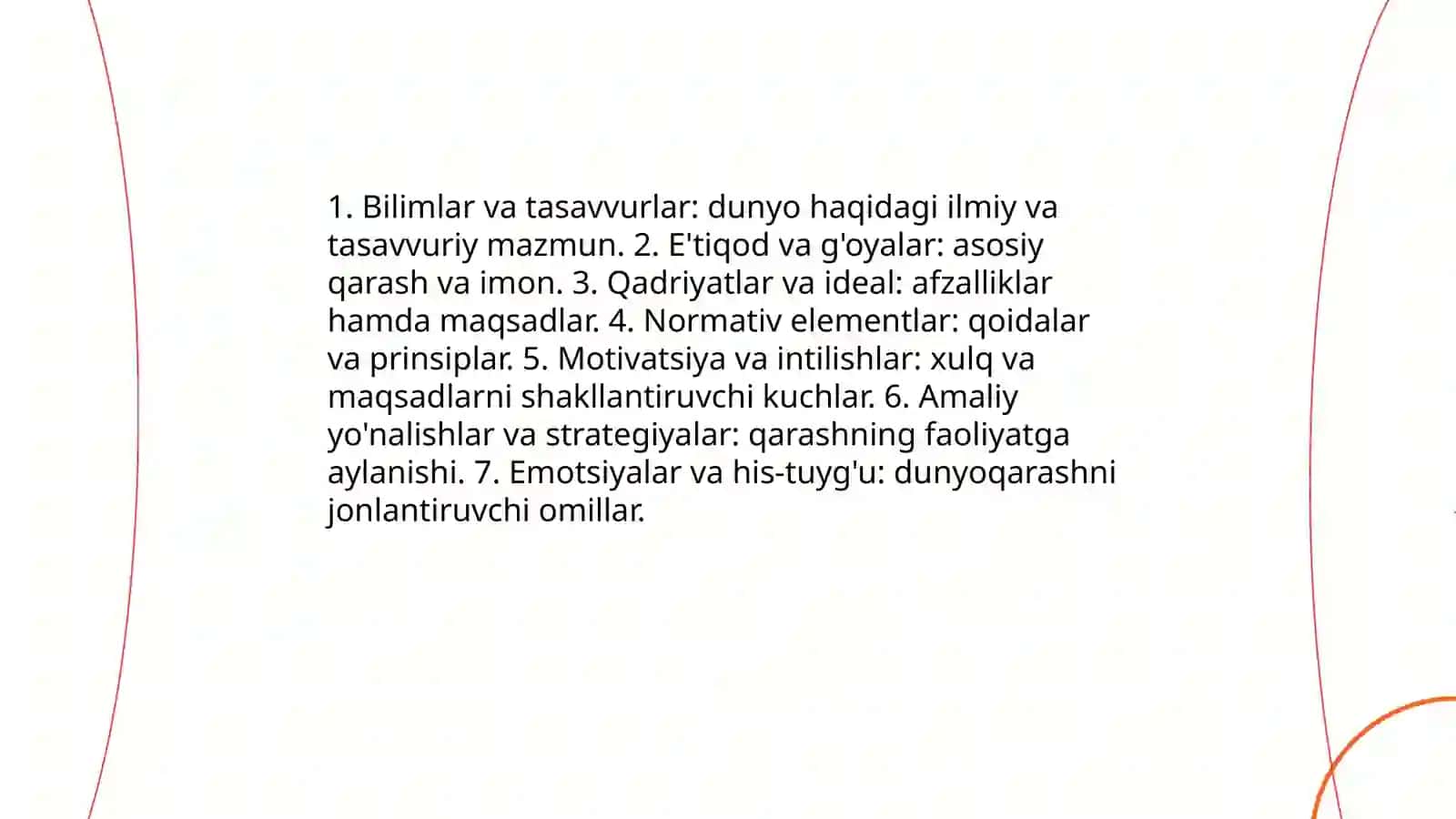 Dunyoqarashning mohiyati tuzilishi va asosiy funksiyalari 4