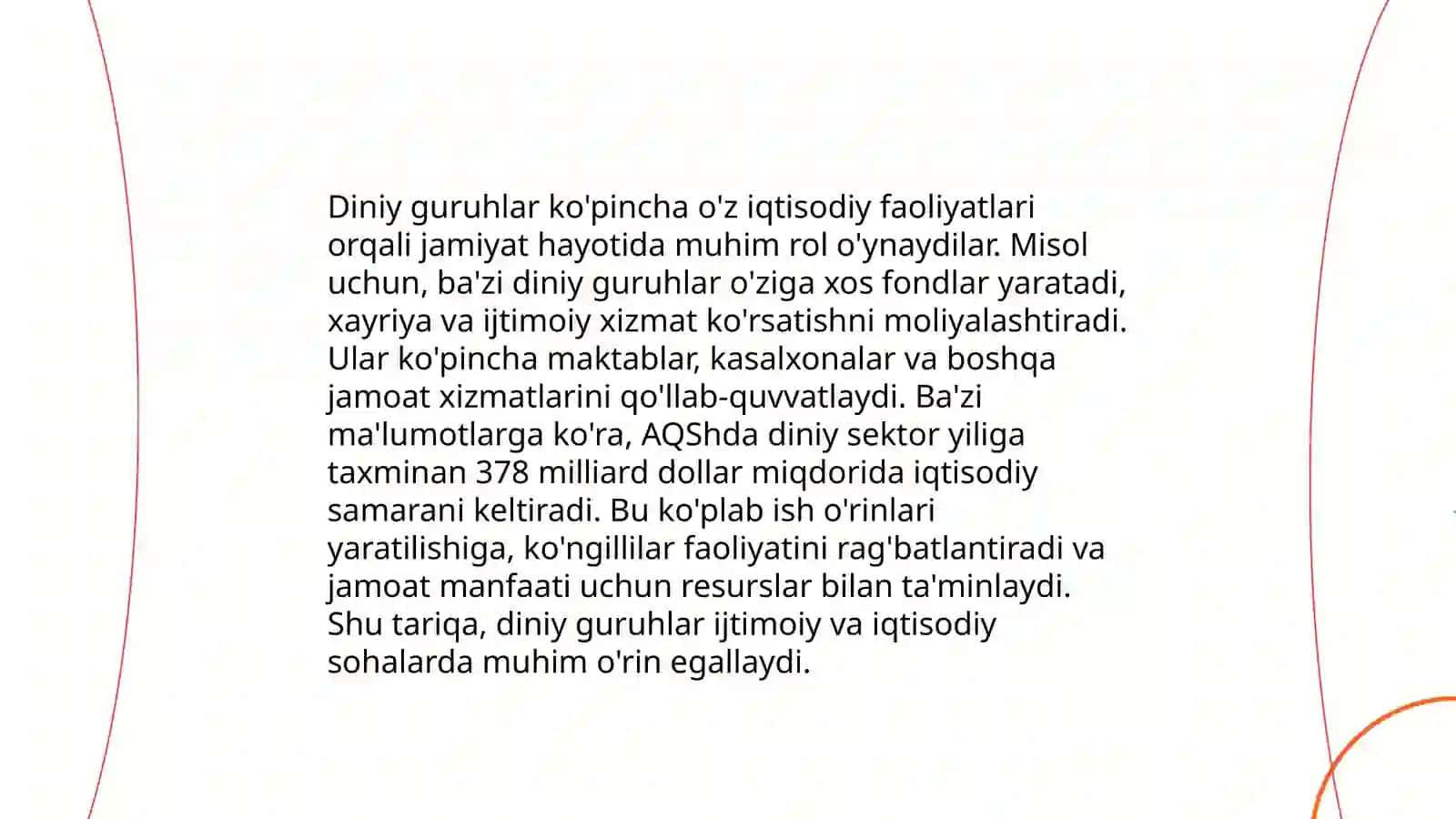 Dinlar va diniy tarkibni ijtimoiy iqtisodiy siyosiy jihatlari 4
