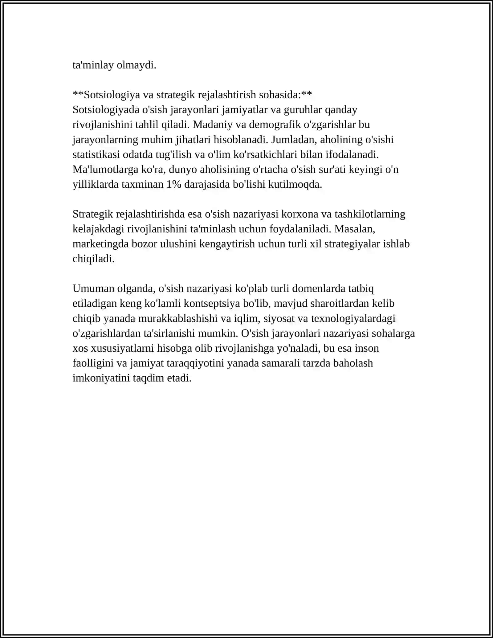 O'SISH VA RIVOLANISH GETEROXRONIYASINI JADVAL VA SXEMALAR TARZIDA O'RGANIB CHIQISH 4