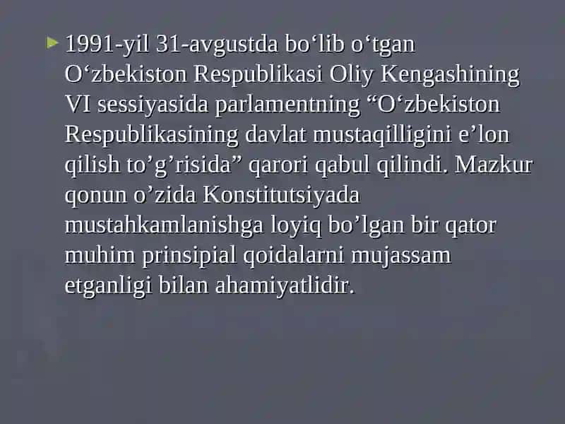 O’zbekiston Respublikasi Konstitutsiyasining nazariy asoslari, tarixi va rivojlanishi 4
