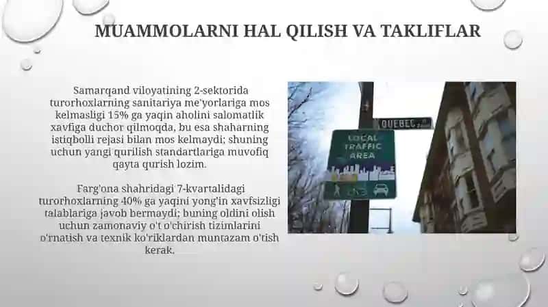 Shaharning istiqbolli rejasi va turorhoxlar 4
