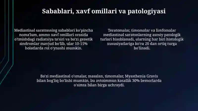 Ko'ks oralig'i a'zolari saratoni 4