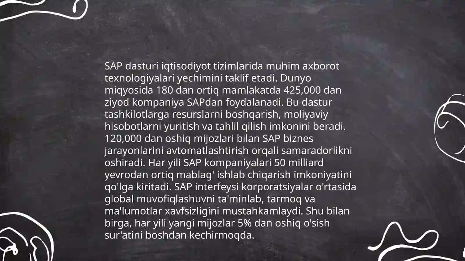 Iqtisodiyot tizimlarida SAP tizimining rivojlanishi 4