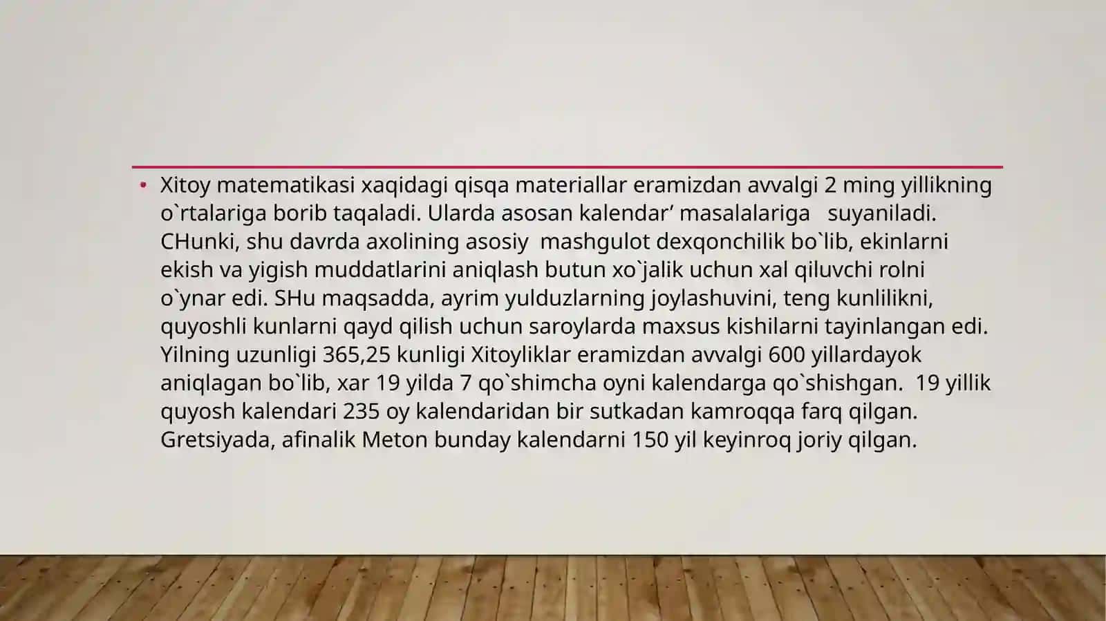 Qadimgi va o‘rta asr Xitoyida matematik bilimlar 4