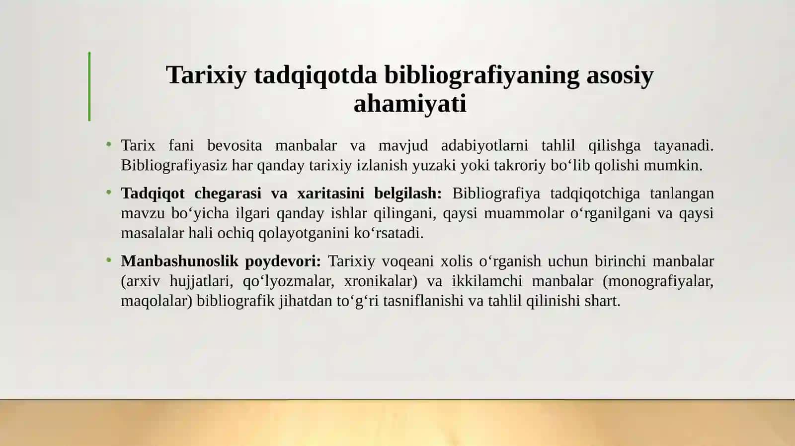 Bibliografiya va uning tarixiy tadqiqotdagi ahamiyati 4