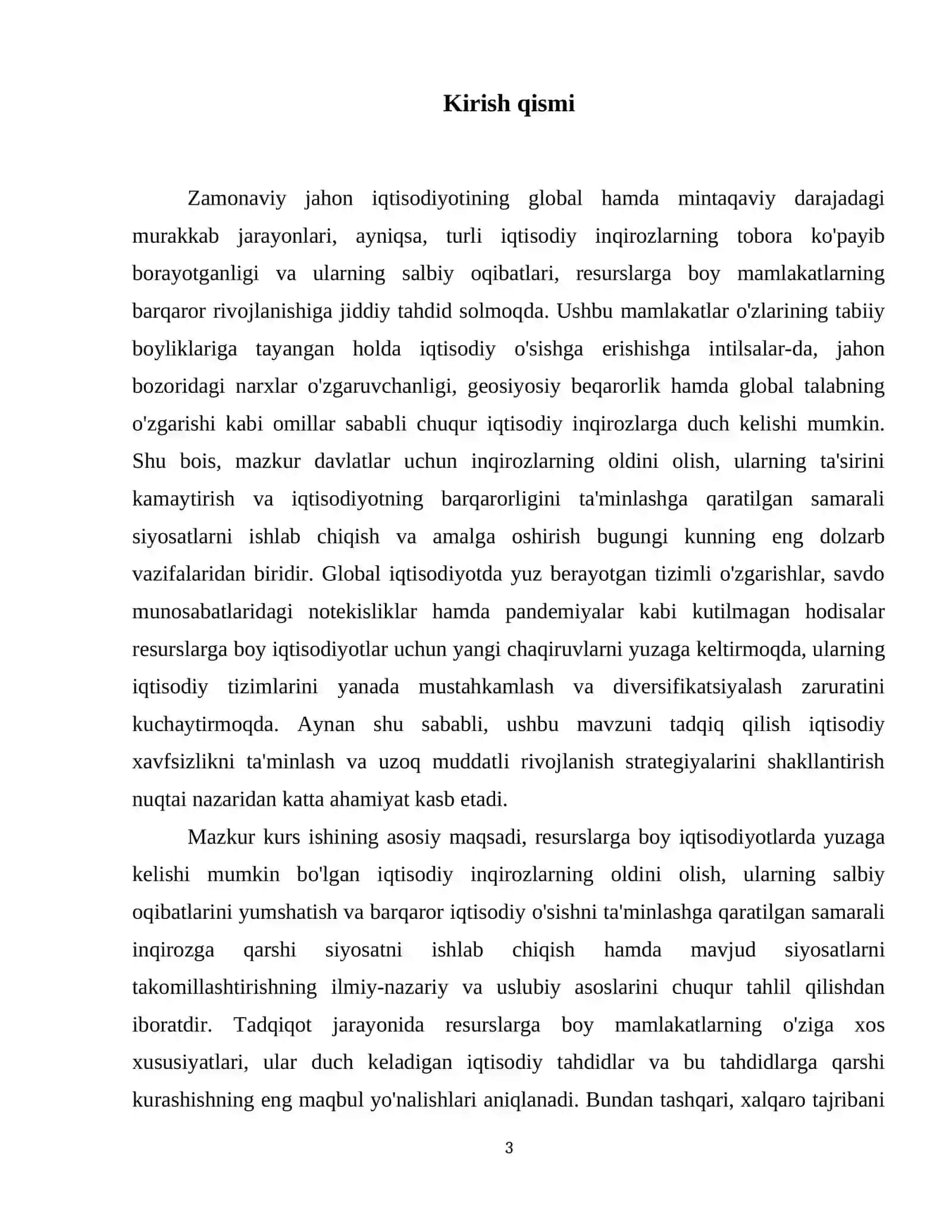 Resurslarga boy iqtisodiyotlarda inqirozga qarshi siyosat 4