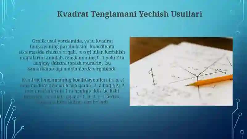 Kvadrat Tenglama 4
