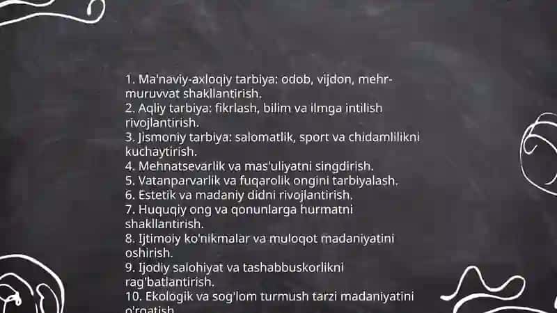 Tarbiyaning maqsad va vazifalari 4