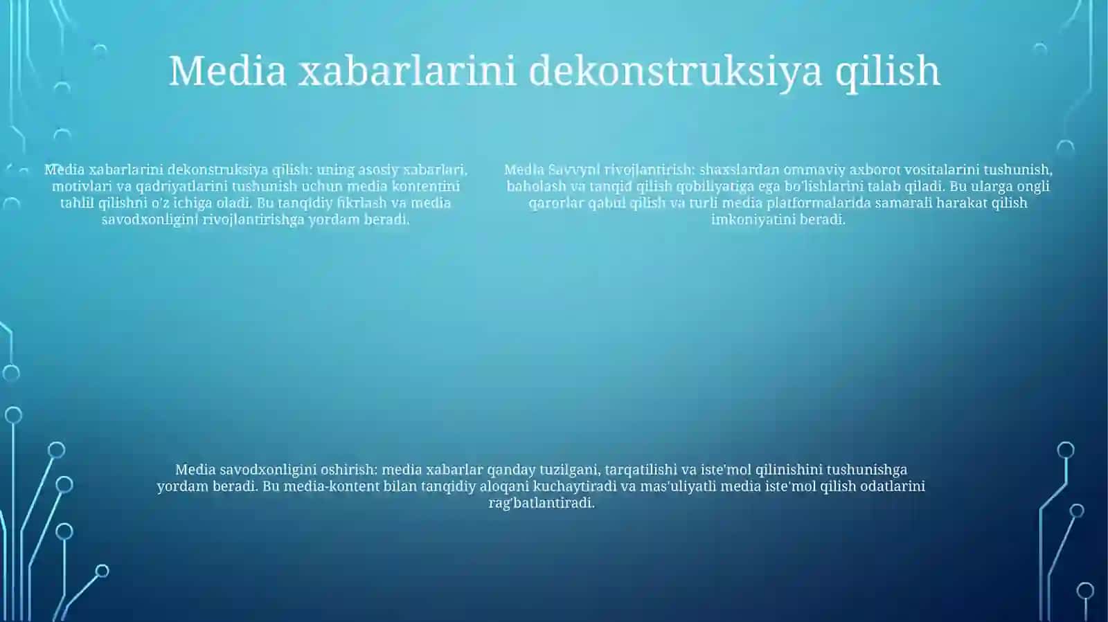 Media Savodxonlikkni Rivojlantirish Yo'Llari 4