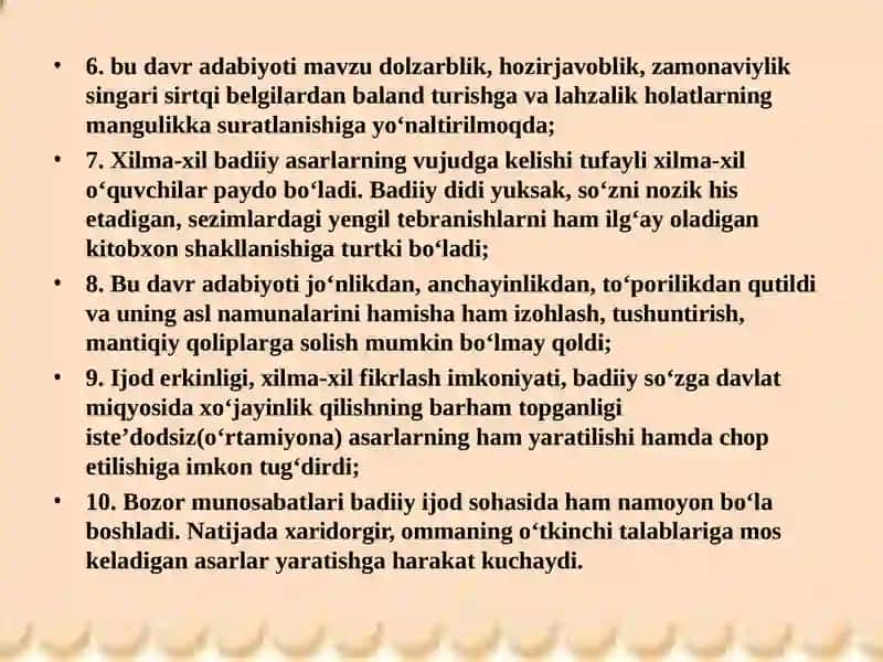 Mustaqillik davri milliy adabiyot tarixi 4