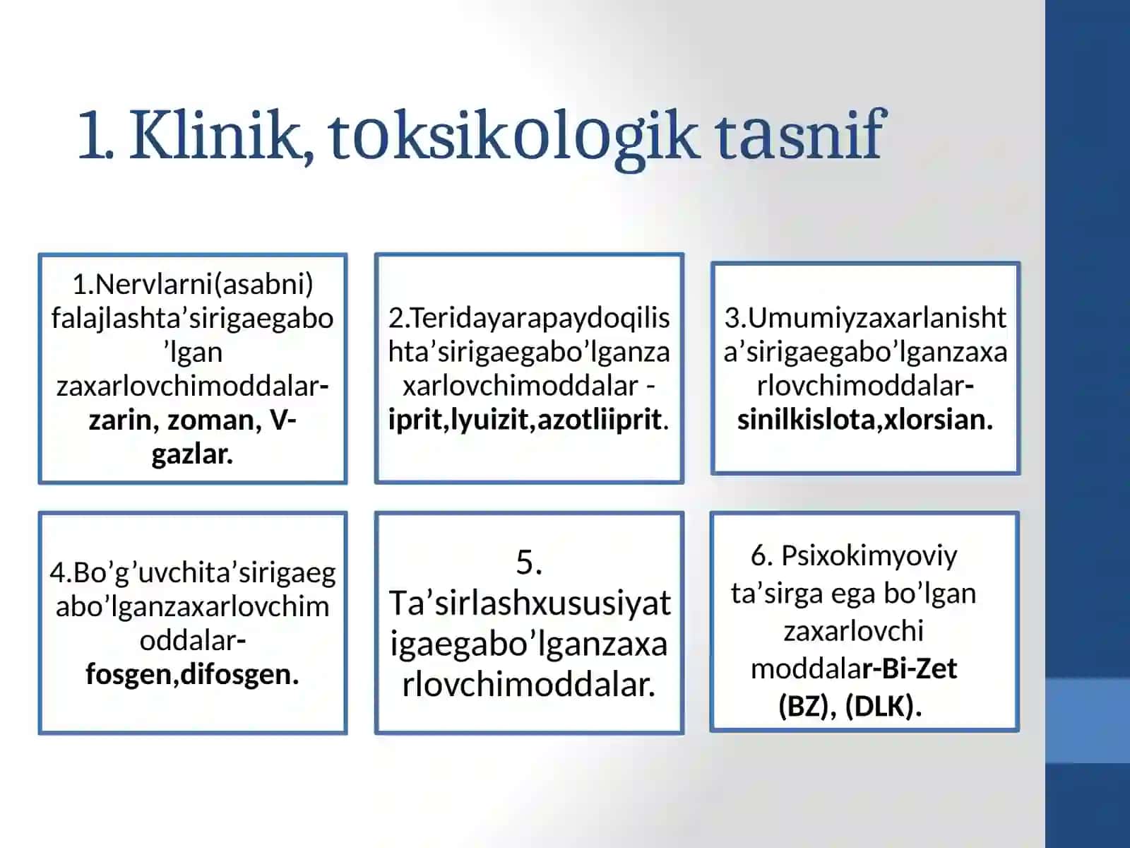 Kimyoviy zаrаrlаnishо’chоg’I. KIMYOVIY VAZIYATNI BAHOLASH 4
