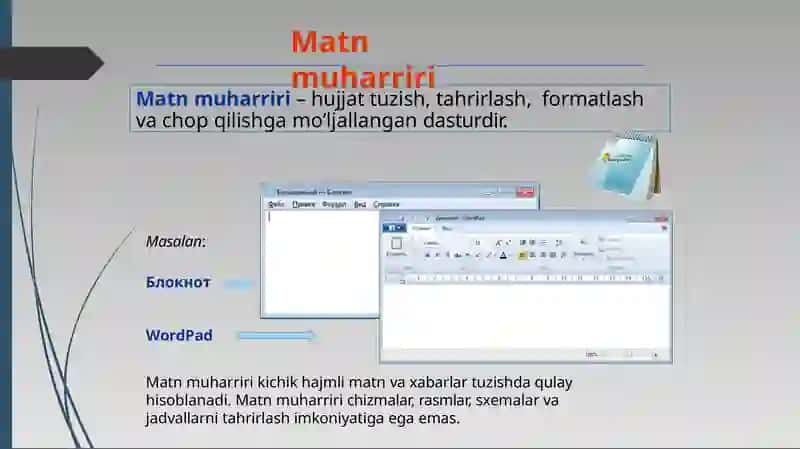 Zamonaviy matn redaktorlari 4