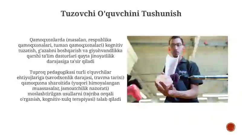 Korreksion pedagogika. Ta'lim metodlari shakllari va vositalari. Pedagogik jarayon 4