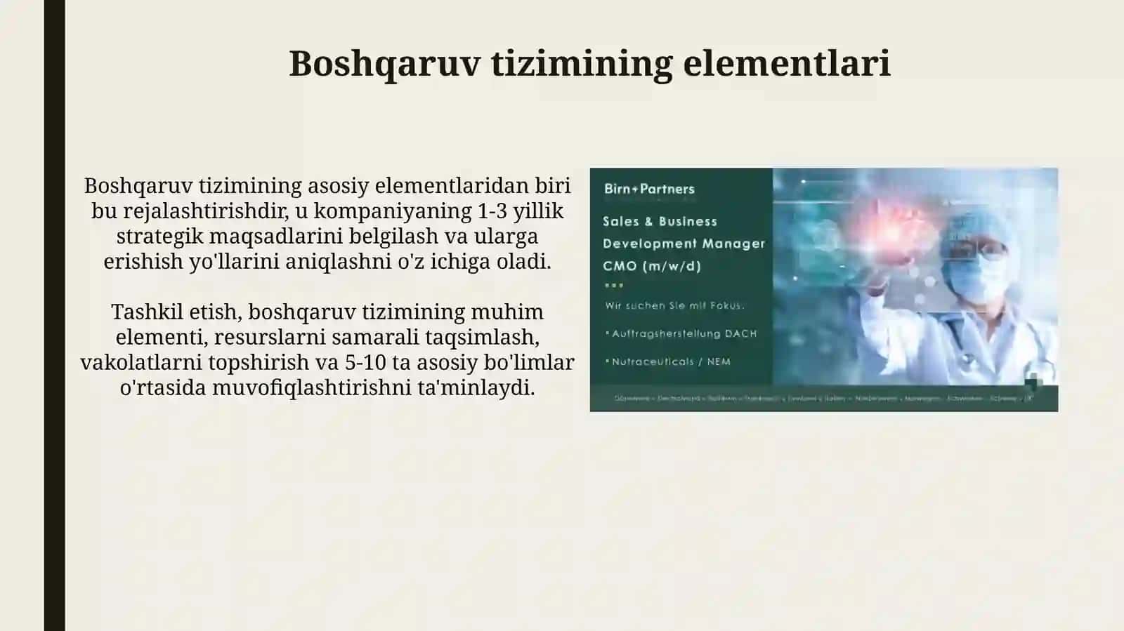 Biznesni rivojlantirishda boshqarish tizimi 4