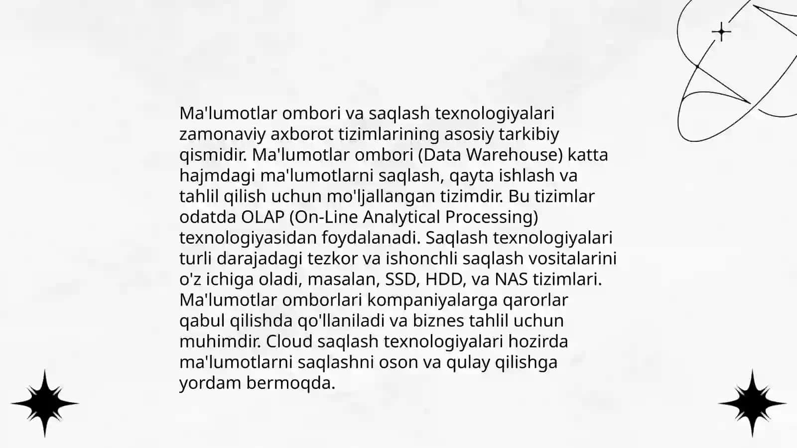 Katta hajmdagi ma'lumotlarni qayta ishlash usullari 4