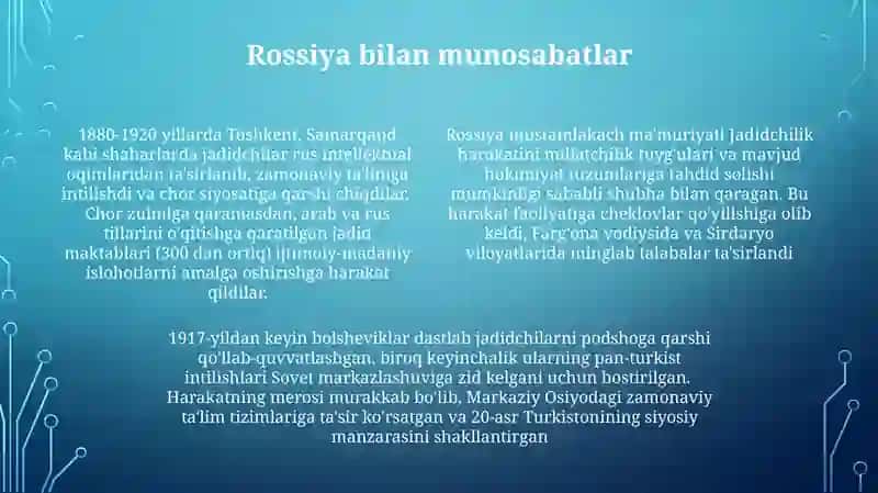 Turkistonda jadidchilik harakati 4