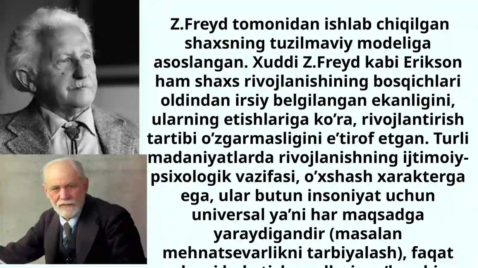 Eriksonning haxs rivojlanishi psixoijtimoiy nazariyasi 4