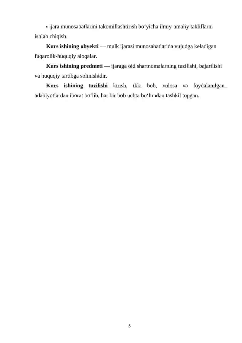 MULK IJARASI SHARTNOMASINING FUQAROLIK-HUQUQIY XUSUSIYATLARI 4